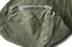 画像10: 70s 米軍 US ステンシル ポケット付き コットン キャンバス ダッフルバッグ オリーブドラブ (10)