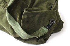 画像7: 70s 米軍 US ステンシル ポケット付き コットン キャンバス ダッフルバッグ オリーブドラブ (7)
