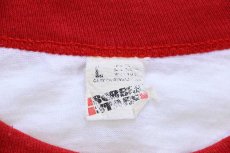 画像4: 80s USA製 I VOTED FOR THE MVP ON WFAN SportsRadio 1050 リンガーTシャツ 白×赤 L (4)