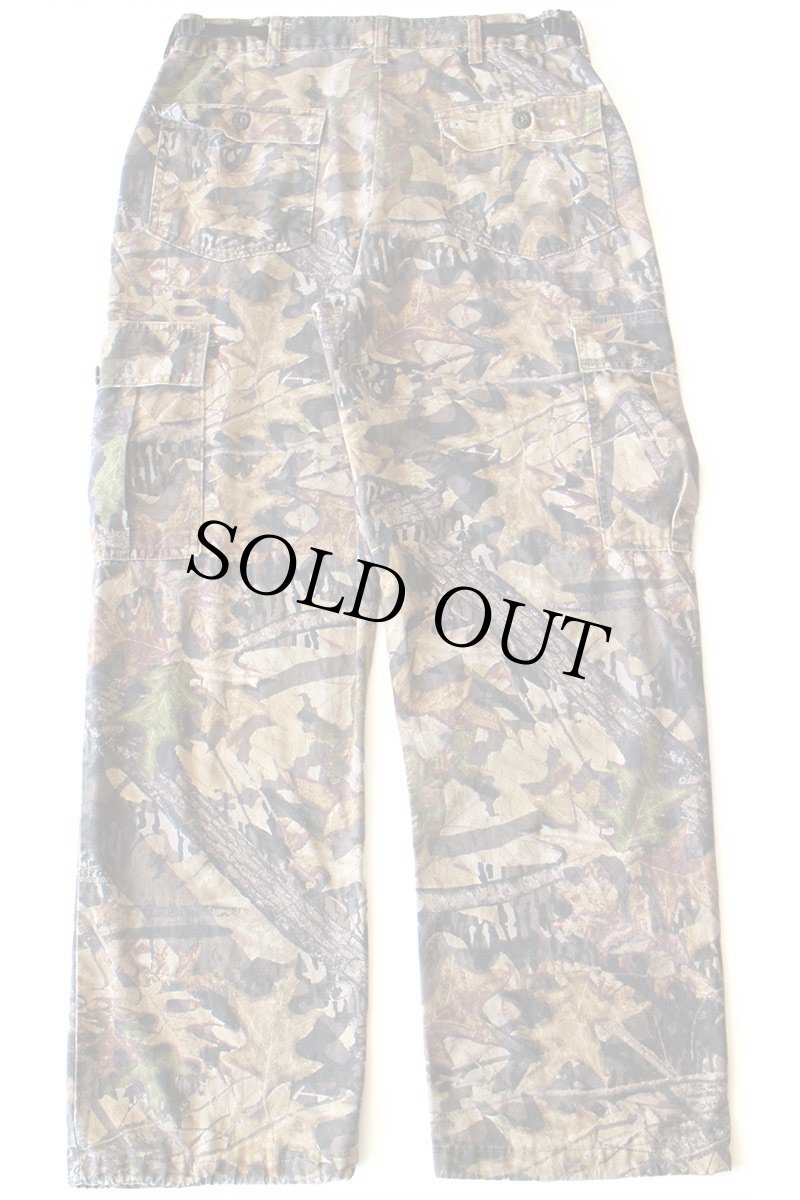 画像3: 90s USA製 JERZEES Outdoors MOSSY OAK FOREST FLOOR リアルツリーカモ カーゴパンツ M (3)