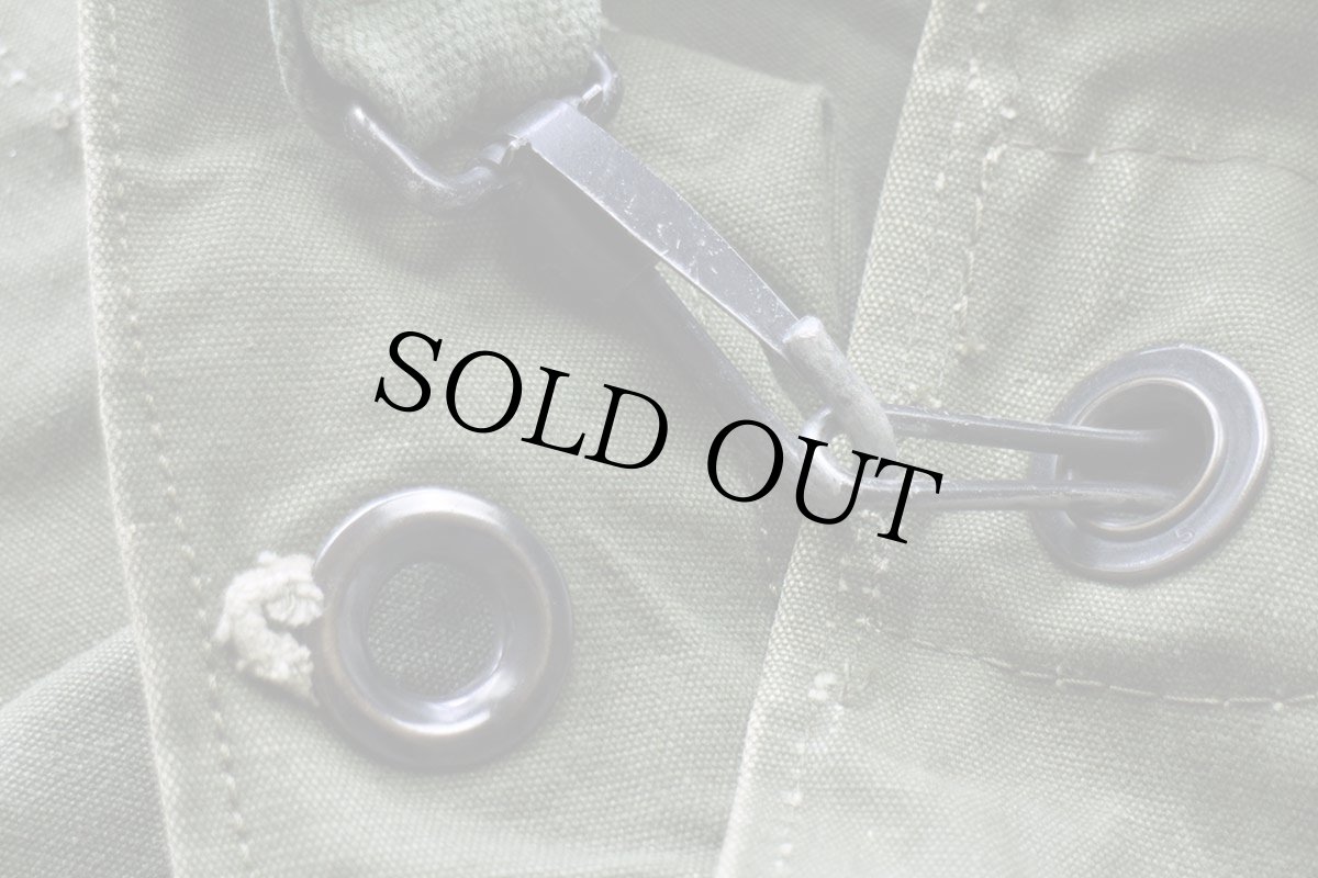 画像9: 70s 米軍 US ステンシル ポケット付き コットン キャンバス ダッフルバッグ オリーブドラブ (9)