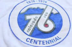 画像4: 70s UNKNOWN colorado usa 76 CENTENNIAL リンガーTシャツ 白×赤 (4)