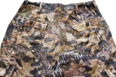 画像5: 90s USA製 JERZEES Outdoors MOSSY OAK FOREST FLOOR リアルツリーカモ カーゴパンツ M (5)