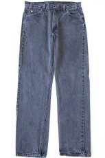 画像2: 90s USA製 Levi'sリーバイス 505 ブラック デニムパンツ W36 L32 (2)