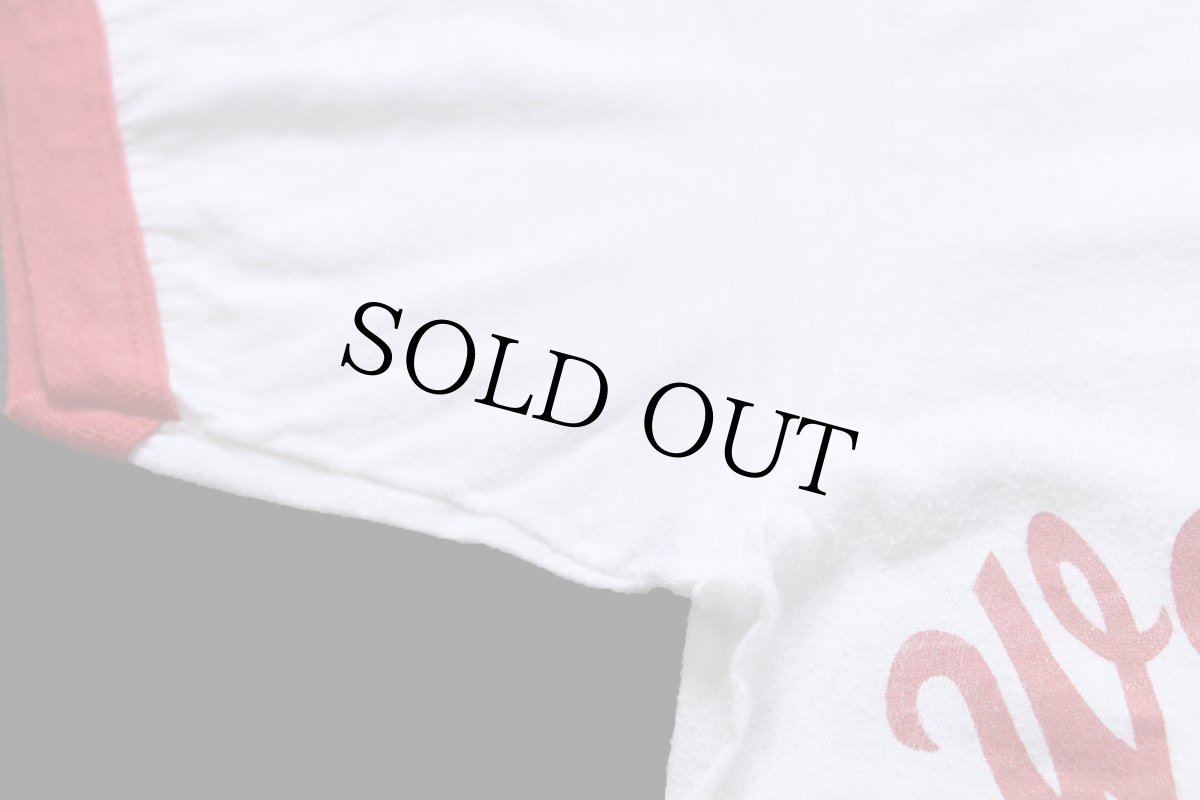 画像7: 80s USA製 We've Got The Magic リンガーTシャツ 白×赤 (7)