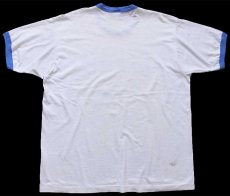 画像3: 90s USA製 OKLAHOMA ALL STATE FOOTBALL アメフト リンガーTシャツ 白×青 XL (3)