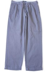 画像2: 90s メキシコ製 ポロ ラルフローレン HAMMOND PANT ツータック コットン チノパン グレー W36 L32★328 (2)