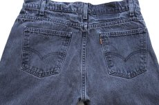 画像5: 90s USA製 Levi'sリーバイス 505 ブラック デニムパンツ W36 L32 (5)