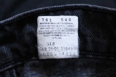 画像7: 90s Levi'sリーバイス 505 ブラック デニムパンツ W33 L36 (7)