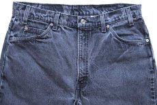 画像4: 90s USA製 Levi'sリーバイス 505 ブラック デニムパンツ W36 L32 (4)