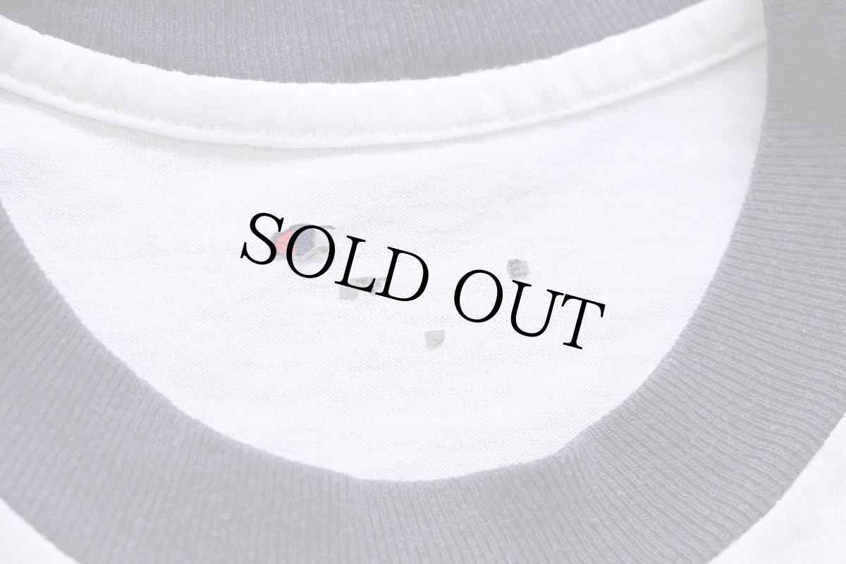 画像4: Championチャンピオン U.S.NAVAL ACADEMY ロゴ コットン リンガーTシャツ 白×ナス紺 (4)