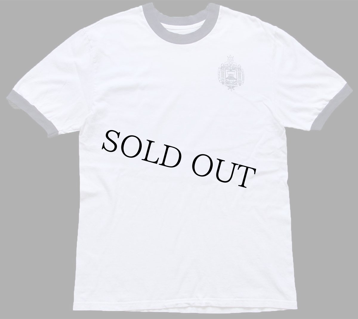 画像2: Championチャンピオン U.S.NAVAL ACADEMY ロゴ コットン リンガーTシャツ 白×ナス紺 (2)