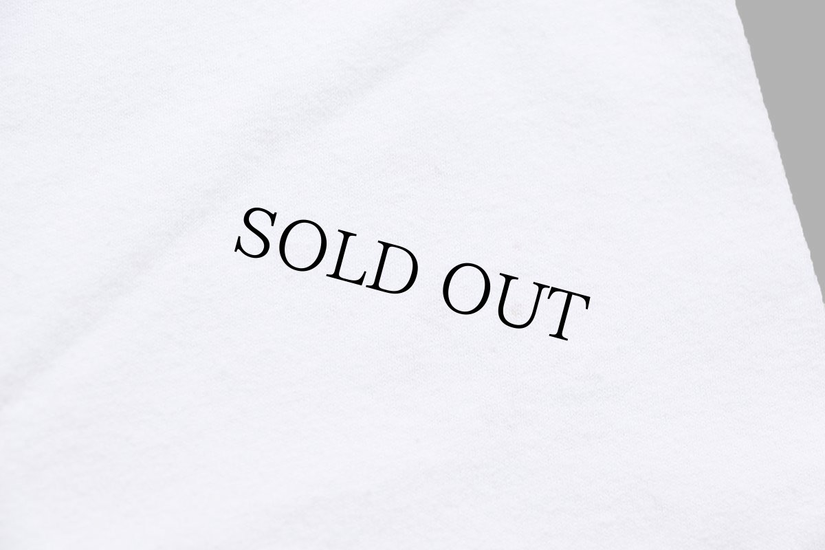 画像6: USA製 U.S.NAVAL ACADEMY ロゴ コットン リンガーTシャツ 白×ナス紺 (6)