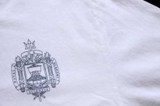 画像5: Championチャンピオン U.S.NAVAL ACADEMY ロゴ コットン リンガーTシャツ 白×ナス紺 (5)