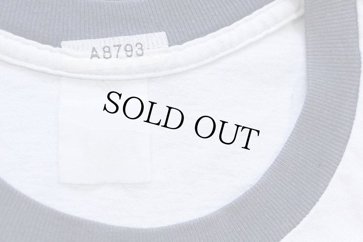 画像4: APT 15 USAFA コットン リンガーTシャツ 白×紺 (4)