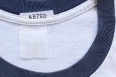 画像4: APT 15 USAFA コットン リンガーTシャツ 白×紺 (4)