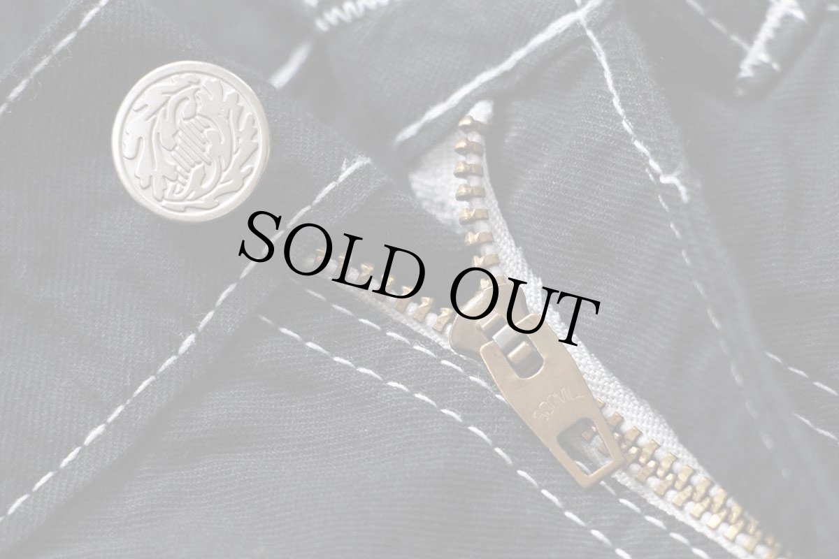 画像8: デッドストック★90s USA製 POINTERポインター コットン ペインターパンツ 後染め 黒 W30 L34 (8)