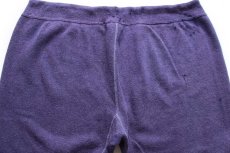 画像5: 80s USA製 BW BASSETT WALKER 無地 スウェットパンツ ナス紺 XL (5)