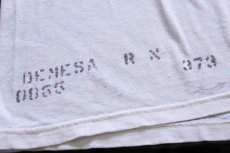 画像5: 90s USA製 U.S.NAVY ロゴ ステンシル リンガーTシャツ ボロ 白×紺 XL (5)
