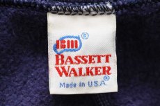 画像6: 80s USA製 BW BASSETT WALKER 無地 スウェットパンツ ナス紺 XL (6)