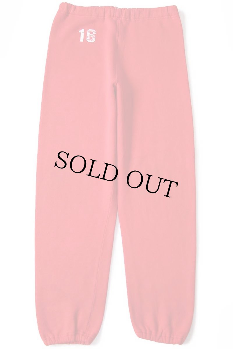 画像2: 80s USA製 RUSSELLラッセル 16 ナンバリング スウェットパンツ 赤 L (2)