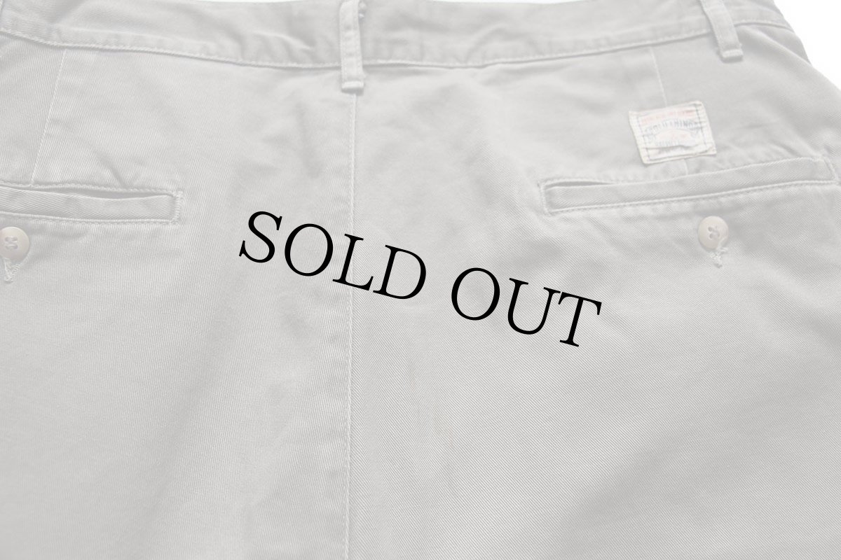 画像5: 90s USA製 ポロ ラルフローレン ツータック コットン チノパン グレー W33 L31 (5)