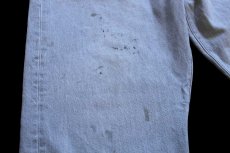 画像7: メキシコ製 Levi'sリーバイス 501 ペンキ飛び 先染め グレー デニムパンツ W42 L32★SDP3394 (7)