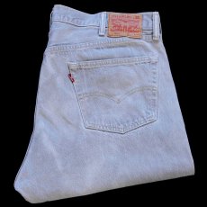 画像1: メキシコ製 Levi'sリーバイス 501 先染め グレー デニムパンツ W42 L32★SDP3423 (1)