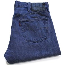 画像1: メキシコ製 Levi'sリーバイス 501 カラーデニムパンツ ナス紺 W40 L32★SDP3417 (1)