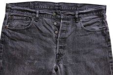 画像4: メキシコ製 Levi'sリーバイス 501 ブラック デニムパンツ W38 L34★SDP3367 (4)