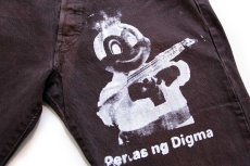 画像5: 00s Levi'sリーバイス 501 キャラクター シルクスクリーン 後染め カラーデニムパンツ 焦げ茶 W38 L30★SDP3400 (5)