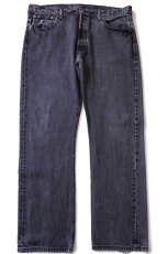 画像2: Levi'sリーバイス 501 ダメージ ブラック デニムパンツ W40 L34★SDP3366 (2)