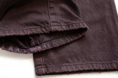 画像7: 00s Levi'sリーバイス 501 キャラクター シルクスクリーン 後染め カラーデニムパンツ 焦げ茶 W38 L30★SDP3400 (7)