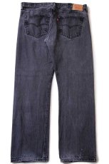 画像3: Levi'sリーバイス 501 ダメージ ブラック デニムパンツ W40 L34★SDP3366 (3)