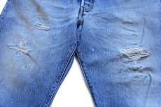 画像6: 00s メキシコ製 Levi'sリーバイス 501 ダメージ デニムパンツ W40★SDP3409 (6)