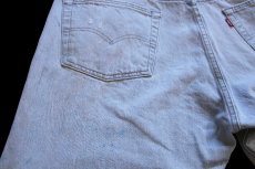 画像6: メキシコ製 Levi'sリーバイス 501 ペンキ飛び 先染め グレー デニムパンツ W42 L32★SDP3394 (6)