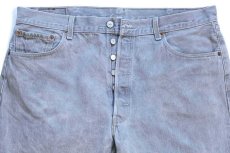 画像4: メキシコ製 Levi'sリーバイス 501 先染め グレー デニムパンツ W40 L32★SDP3422 (4)