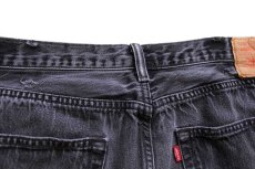 画像6: Levi'sリーバイス 501 ダメージ ブラック デニムパンツ W40 L34★SDP3366 (6)