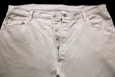 画像4: 00s メキシコ製 Levi'sリーバイス 501 カラーデニムパンツ ライトベージュ W44 L32★SDP3553 特大 (4)