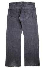 画像3: メキシコ製 Levi'sリーバイス 501 カットオフ ブラック デニムパンツ W38★SDP3546 (3)