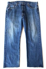 画像2: ポーランド製 Levi'sリーバイス 501 カットオフ ストレッチ デニムパンツ W38★SDP3628 (2)