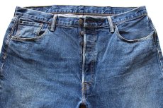 画像4: ポーランド製 Levi'sリーバイス 501 カットオフ ストレッチ デニムパンツ W38★SDP3628 (4)