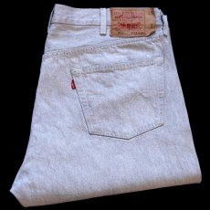 画像1: メキシコ製 Levi'sリーバイス 501 カラー デニムパンツ ライトグレー W42★SDP3429 (1)