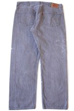 画像3: メキシコ製 Levi'sリーバイス 501 ブリーチ飛び 先染め グレー デニムパンツ W40★SDP3427 (3)