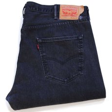 画像1: メキシコ製 Levi'sリーバイス 501 ブリーチ飛び ブラック デニムパンツ W44 L32★SDP3414 特大 (1)