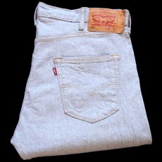 画像1: Levi'sリーバイス 501 ストレッチ 先染め グレー デニムパンツ W38 L32★SDP3426 (1)