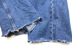 画像6: メキシコ製 Levi'sリーバイス 501 カスタムプリーツ カットオフ デニムパンツ W42★SDP3441 (6)