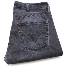 画像1: メキシコ製 Levi'sリーバイス 501 カットオフ ブラック デニムパンツ W38★SDP3546 (1)