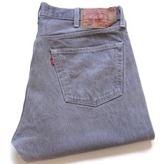 画像1: メキシコ製 Levi'sリーバイス 501 先染め グレー デニムパンツ W40★SDP3428 (1)