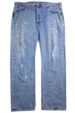画像2: メキシコ製 Levi'sリーバイス 501 ペンキ飛び デニムパンツ W40 L32★SDP3531 (2)